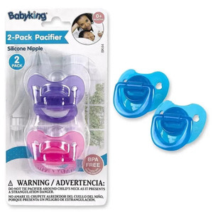 BabyKing Silicone Nipple Pacifier - 2 Pack
