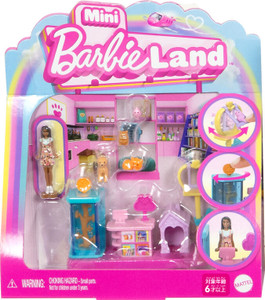 Barbie Mini BarbieLand Interactive Playsets with Doll Assorted - 1 Ea