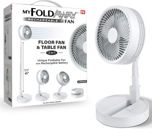Bell + Howell My Foldaway Rechargeable Fan White - 1 Ea