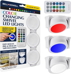 Bell + Howell Color Changing Swivel Lights - 3 count