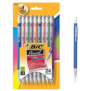 BiC Xtra Sparkle Mechanical Pencil With Shimmer Barrels - 24 Count