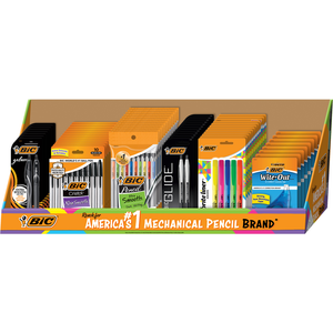 BiC Mixed School Supplies Display - 64 Count