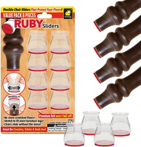 BulbHead Ruby Sliders Furniture Gliders - 8 Count