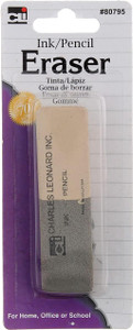 CLi 2 Sided Ink and Pencil Eraser White & Gray - 1 Ct