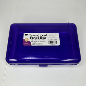 CLi Translucent Pencil Box Assorted - 1 Ct