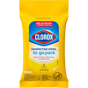 CLOROX Disinfecting To Go Travel Wipes - Citrus - 2.1 oz