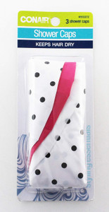 CONAIR Cover & Protect Shower Caps - 3 Count
