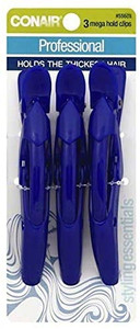 CONAIR Styling Essentials Clip & Hold Mega Hold Styling Clips - 3 Count