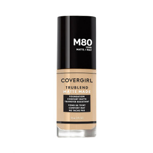 COVERGIRL TruBlend Matte Made Liquid Foundation M80 Caramel Beige - 1 fl oz