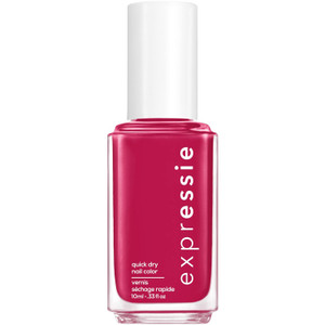 essie expressie quickdry nail polish, vegan formula, berry red, Spray It To Say It - 0.33 fl oz