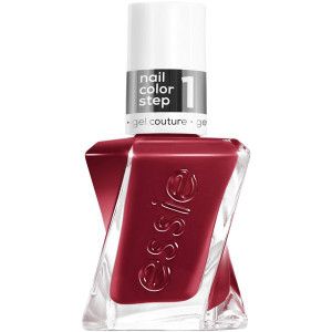 essie gel couture  gel-like nail polish, vegan, red, put In the patchwork - 0.46 fl oz