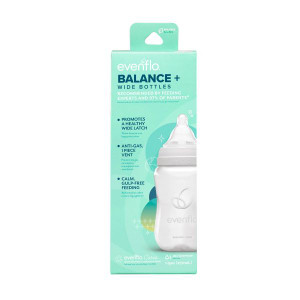 Evenflo Balance Wide-Neck Anti-Colic Silicone Baby Bottle - 9 oz