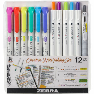 Zebra Pen Creative Notetaking Set - 12 Pack