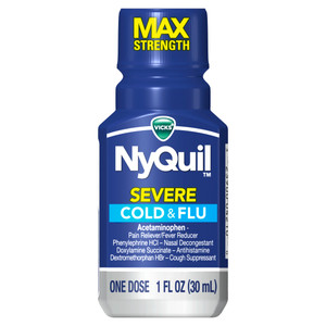Vicks NyQuil Severe Cold & Flu Liquid - 1 fl oz