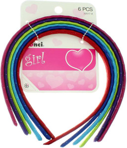 Scünci Girl Wavy Headbands Assorted Colors - 6 Ct