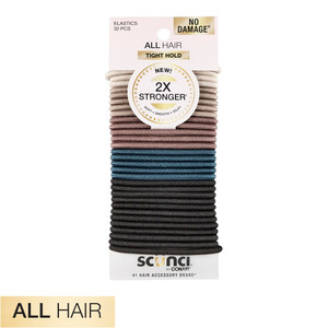 Scünci No Damage Comfort Classic Elastics - 32 Ct