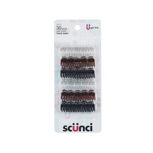 Sc++nci No-Slip Grip 1cm Mini Claw Clips - 30 Ct