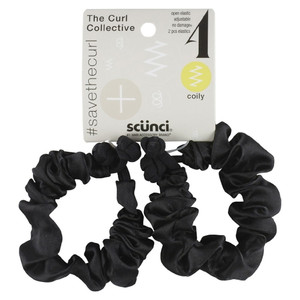 Scunci Curl Collective Satin Bun Holder Scrunchies - 2 Ct