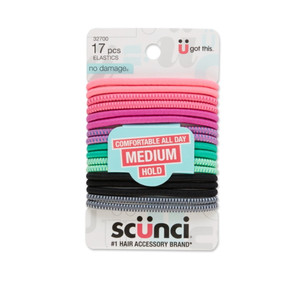 Scunci No Damage Hair Elastics - 17 Ct