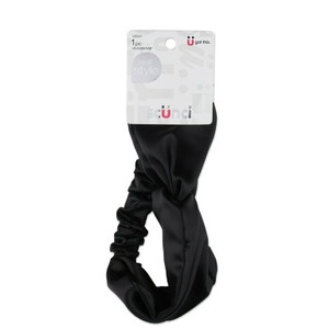 Scunci Black Satin Turban Headwrap - 1 Ct