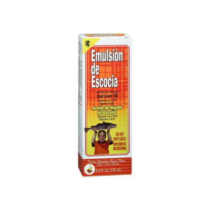 Emulsion De Escocia Cod Liver Oil, Strawberry Banana Flavored 6.50 Oz