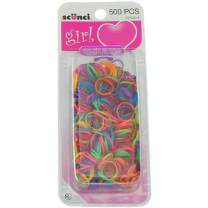 Sc++nci Girl No Damage Assorted Color Polybands - 500 Ct