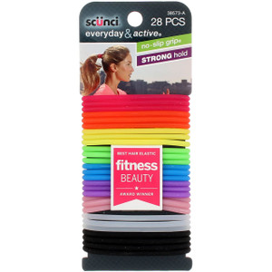 Sc++nci No-Slip Grip The Evolution Ponytailers Elastics - 28 Ct