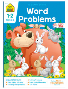 School Zone Word Problems Workbook - 64 Pages