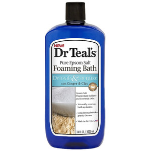 Dr Teal'S Pure Epsom Salt Foaming Bath, Detoxify & Energize 34 Oz