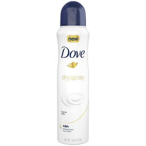 Dove Dry Spray Antiperspirant, Original Clean 3.80 Oz