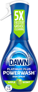 Dawn Platinum Powerwash Dish Spray, Dish Soap, Apple Scent, 16Oz