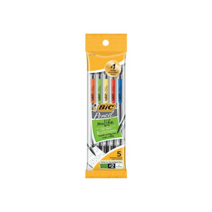 Bic Mechanical Pencils #2, Lead 0.7 Mm, 5 Ea