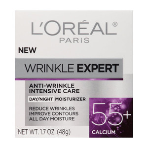 L'Oreal Paris Wrinkle Expert 55+ Anti-Aging Face Moisturizer, 1.7 Fl Oz