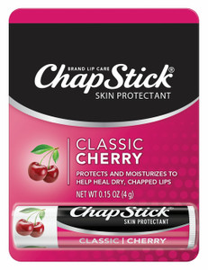 Chapstick Cherry Flavor Lip Balm Carded Packaging, 0.15 Oz