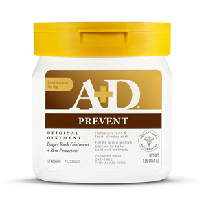 A+D Original Diaper Rash Ointment, Prevents & Protects Diaper Rash, 16 Oz