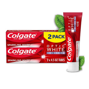 Colgate Optic White Advanced Teeth Whitening Toothpaste,4.5 Oz,