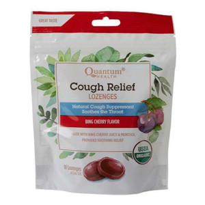 Quantum Health, Research Organic Cough Relief Lozenges Bing Cherry, 1 Each, 18 Ct