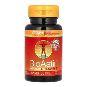 Nutrex Hawaii, Bioastin An Astaxanthin Vegetarian 50 Vegetarian Gelcaps, 1 Each, 50 Vcap