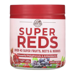 Country Farms, Super Reds Powder Mix Berry, 1 Each, 7.1 Oz