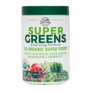 Country Farms, Super Greens Powder Unflavored, 1 Each, 10.6 Oz