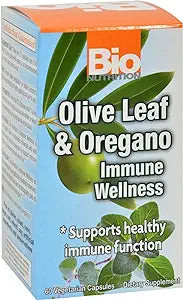 Bio Nutrition, Immune Wellness Olive Leaf And Oregano S, 1 Each, 60 Vcap