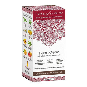 Tints Of Nature, Henna Cream Light Brown, 1 Each, 2.46 Oz