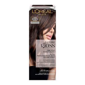 L'Oreal Paris Le Color One Step Toning Hair Gloss, Cool Brunette, 4 Ounce