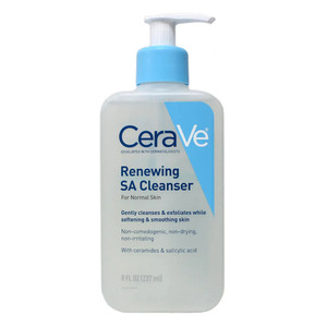 Cerave Sa Cleanser | Salicylic Acid Cleanser With Hyaluronic Acid, 8 Oz