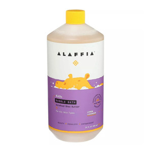 Everyday, Alaffia Kids Bubble Bath With Unrefined Shea Butter Lemon Lavender, 1 Each, 32 Oz