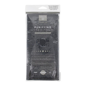 Earth Therapeutics Purifying Exfoliating Hydro Towel - Black With Charcoal