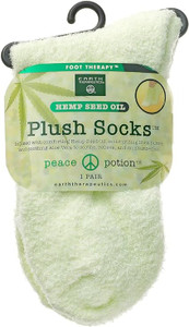 Earth Therapeutics Hemp Seed Oil Plush Socks