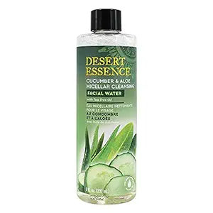 Desert Essence, Facial Water Micellar Cleansing Cucumber And Aloe, 1 Each, 8 Fl Oz