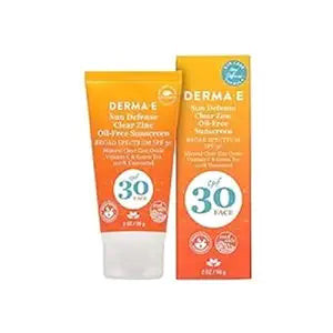 Derma E, Sun Defense Clear Zinc Oil-Free Sunscreen Spf 30, 1 Each, 2 Oz