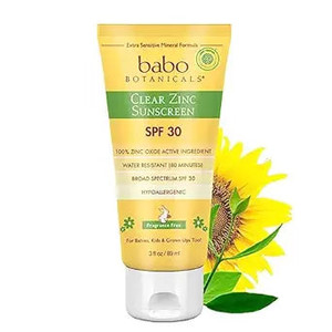 Babo Botanicals, Fragrance Free Clear Zinc Sunscreen Spf 30, 1 Each, 3 Oz